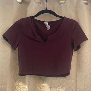 Alphalete Women’s Ultrasoft Pinnacle Tee- Wine
